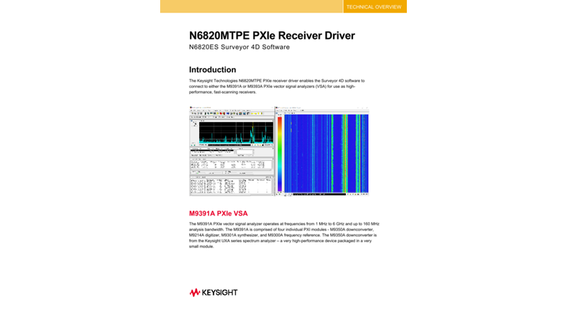 N6820MTPE PXIe Receiver Driver